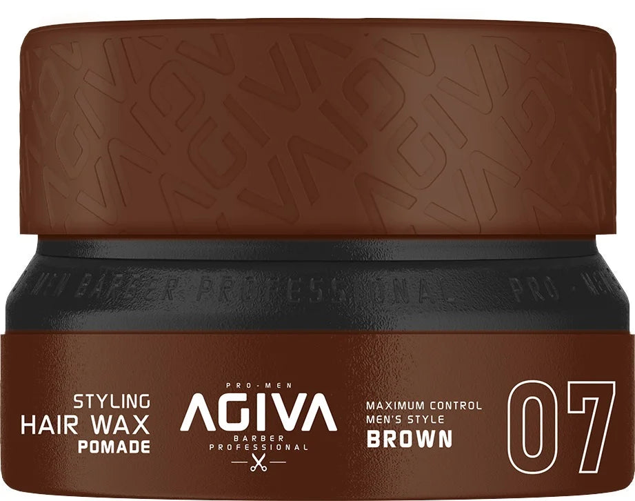 Agiva - Styling Hair Wax Pomade 155ml - Brown #7