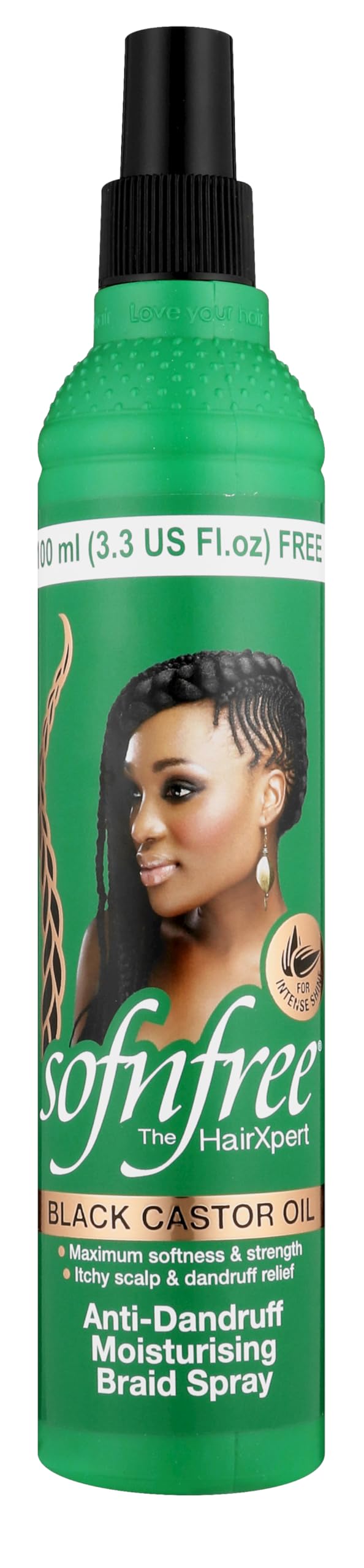 Sofn' Free - Black Castor Oil Anti-Dandruff Braid Spray 250ml