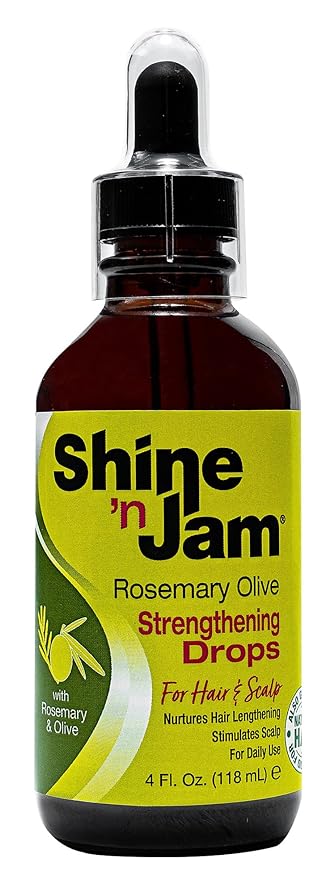 Ampro Shine 'n Jam Strengthening Drops With Rosemary & Olive 4.0 Fl Oz
