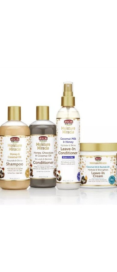 African Pride - Shampoo, , Leave- in Conditioner , Conditioner  and Leave-in cream