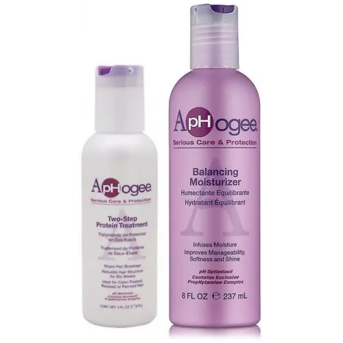 Aphogee - Two step Protein 118 ml + Balancing Moisturizer 237 ml Combo Actie