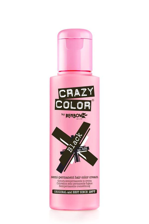 Crazy Color - 030 Black 100ml