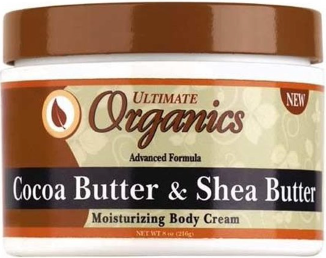 Africas Best Ultimate Organics Cocoa Butter & Shea Butter Moisturizing Body Cream 216 gr
