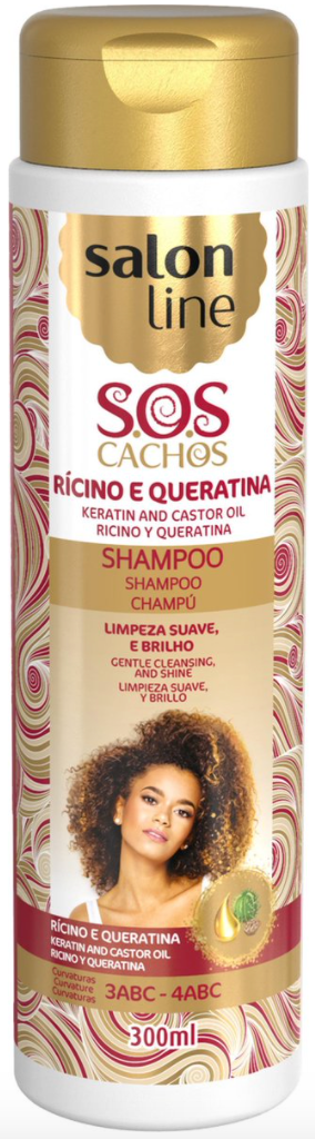Salon Line - SOS Shampoo Keratin & Castor Oil 300ml