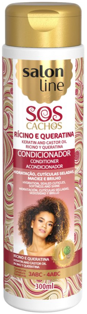 Salon Line - SOS Conditioner Keratin & Castor Oil 300ml