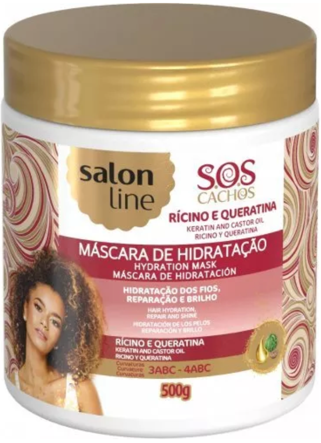 Salon Line - SOS Hydration Mask Keratin & Castor Oil 500gms