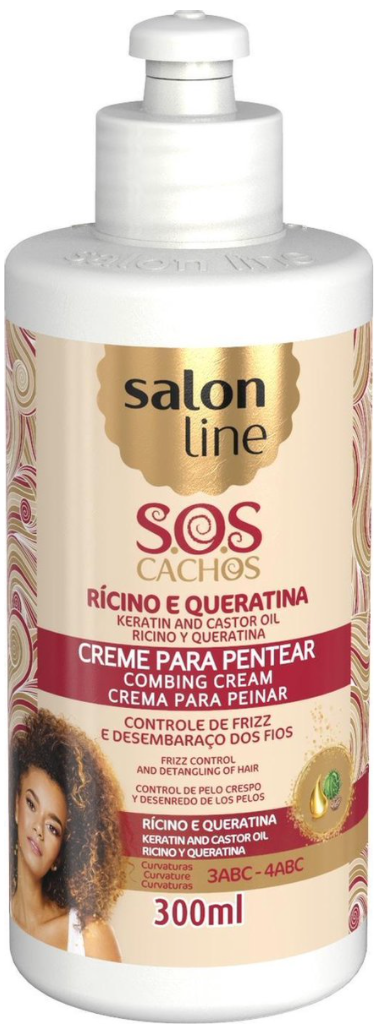 Salon Line - SOS Hydration Mask Keratin & Castor Oil Combing Cream 300ml
