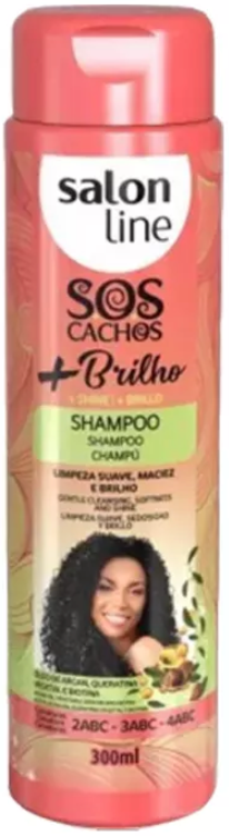 Salon Line Curls Shine + Brilho Shampoo 300ml