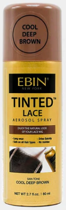 Ebin Tintedlace Spray 80ml - Cool Deep Brown