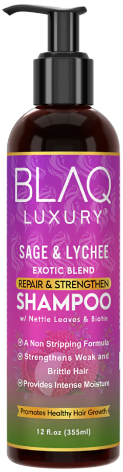 Blaq Luxury - Sage & Lychee Repair and Strengthen Shampoo 355ml