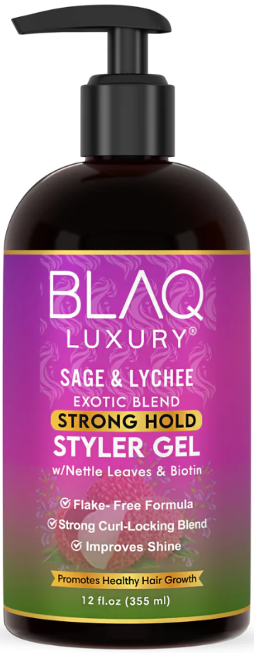 Blaq Luxury - Sage & Lychee Strong Hold Styler Gel 355ml