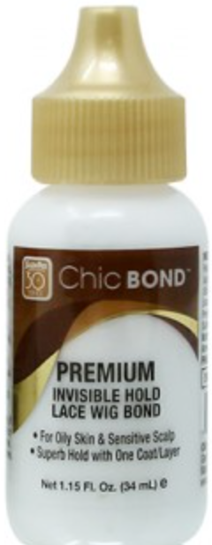 Salon Pro - Chic Bond Premium Invisible Hold Lace Wig Bond Net 1.15 Fl. Oz. (34mL.)