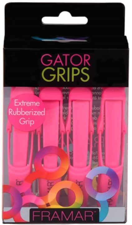 Framar Gator Grip Clips - Roze 4 st