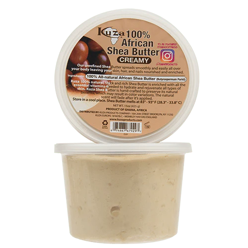 Kuza - 100% African Shea Butter White Creamy 15oz