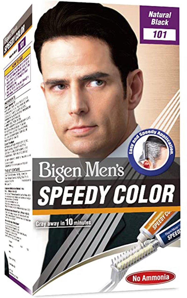 Bigen Men's Speedy Colour 101 Natural Black
