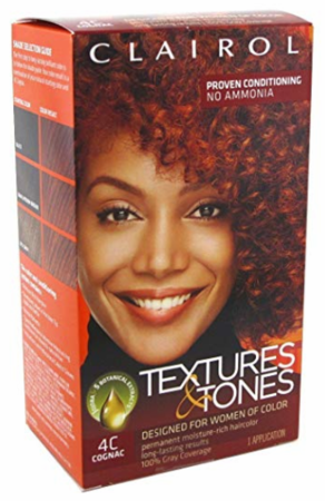 Clairol Textures & Tones Permanent Creme Hair Color 4C Cognac