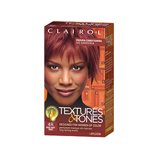Clairol Textures & Tones Permanent Creme Hair Color 4R Red Hot Red