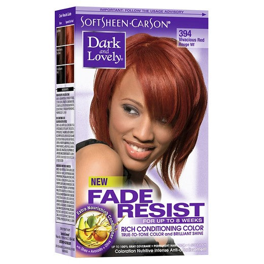Dark and Lovely - Permanent Hair Color Vivacious Red 394