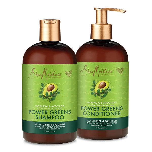 Shea Moisture - Moringa & Avocado Power Greens Shampoo & Conditioner Set