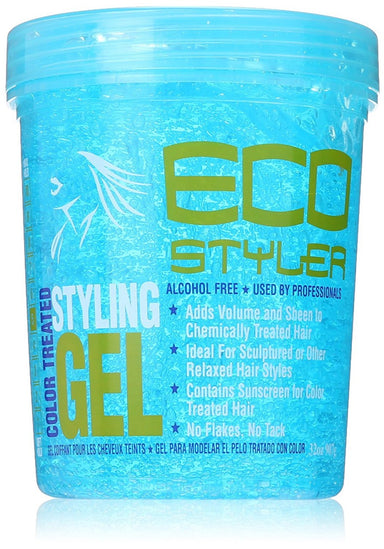 Eco Styler - Aqua Blue Color Treated Hair Styling Gel 32oz
