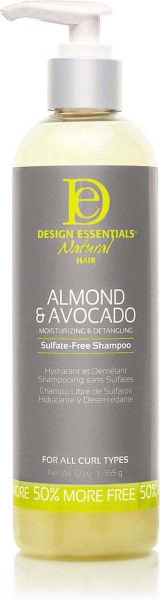 Design Essentials Natural - Almond & Avocado Sulfate Free Shampoo 8oz