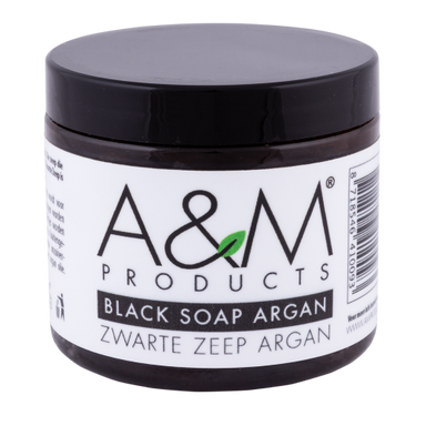 A & M - Black Soap Argan 200g