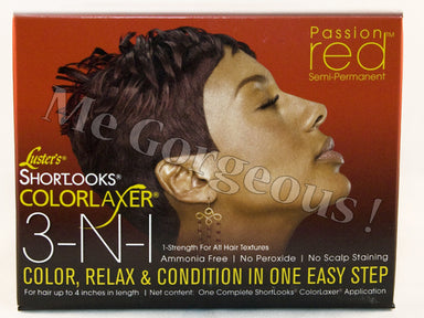 Pink - Short Looks Color Relaxer 3-in-1 Passion Red