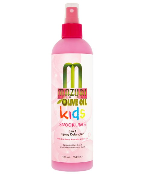 Mazuri - Kids Olive Oil Snookums 3 In 1 Spray Detangler 12oz