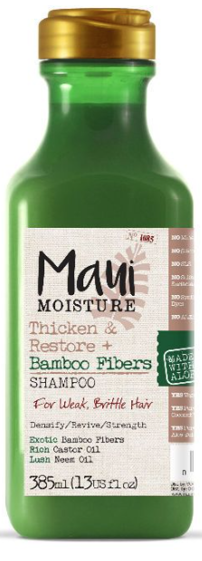 Maui - Moisture Thicken & Restore Bamboo Fiber Shampoo 13oz