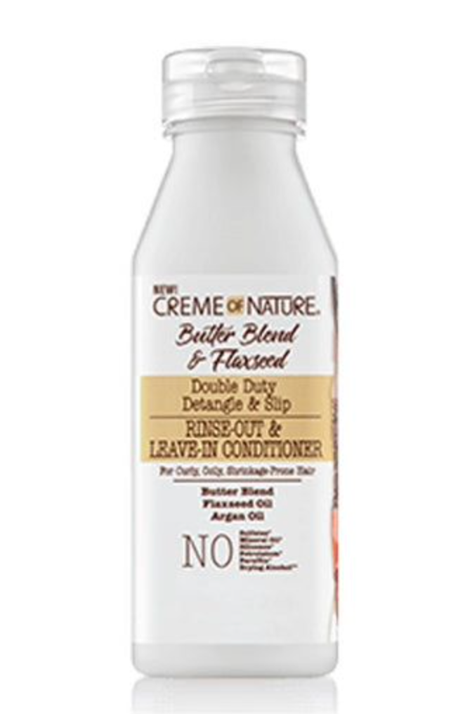 Creme of Nature - Butter Blend & Flaxseed Rinse-Out & Leave-In Conditioner 12oz