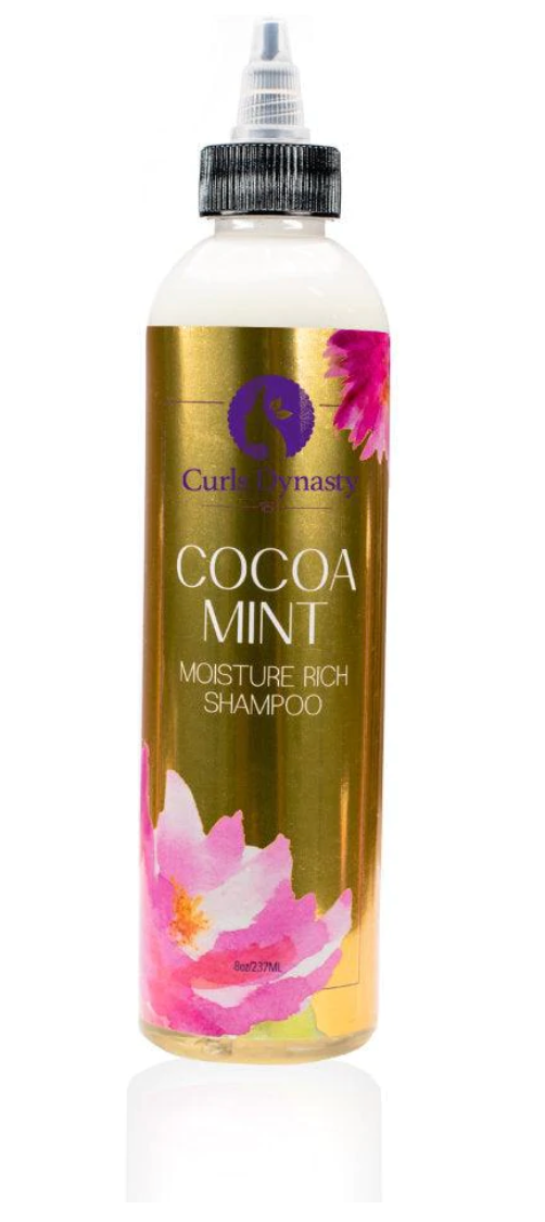 Curls Dynasty - Cocoa Mint Moisture Rich Shampoo 8oz