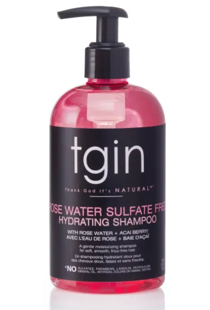 TGIN - Rose Water Sulfate Free Hydrating Shampoo- 13oz