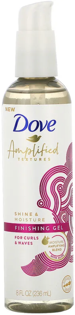 Dove - Amplified Textures  Shine & Moisture Finishing Gel, 8 fl oz (236 ml)