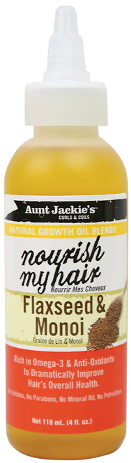 Aunt Jackie's Nourish My Hair – Flaxseed & Monoi 118ml