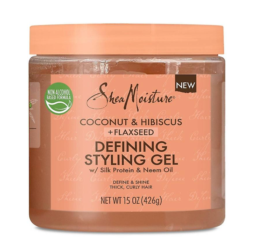Shea Moisture - Styling Hair Gel, Coconut and Hibiscus Frizz Control Paraben-Free for Curly Hair, 15 oz