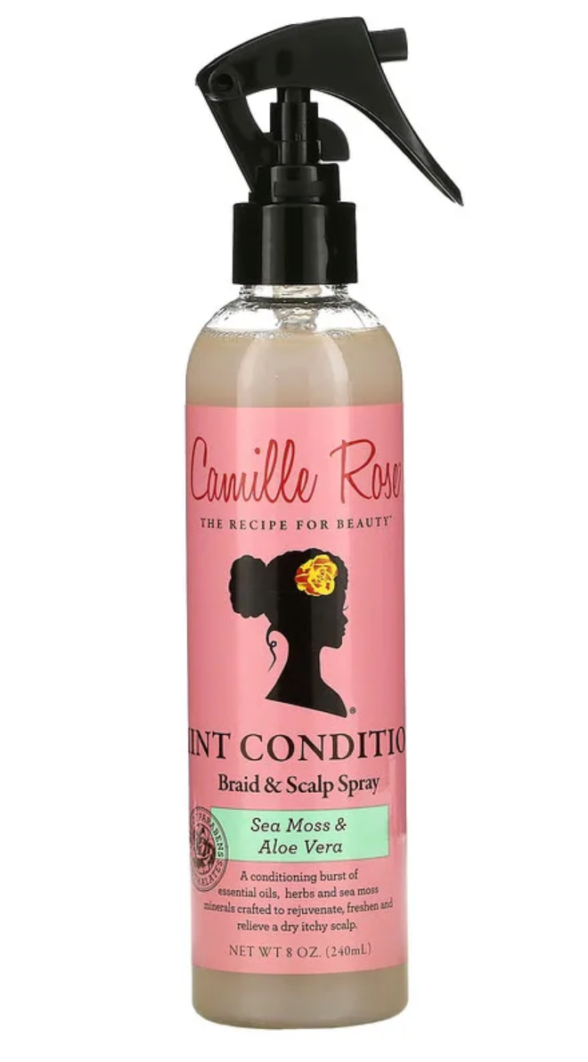 Camille Rose - Mint Condition Braid & Scalp Spray, Sea Moss & Aloe Vera, 8 oz (240 ml)