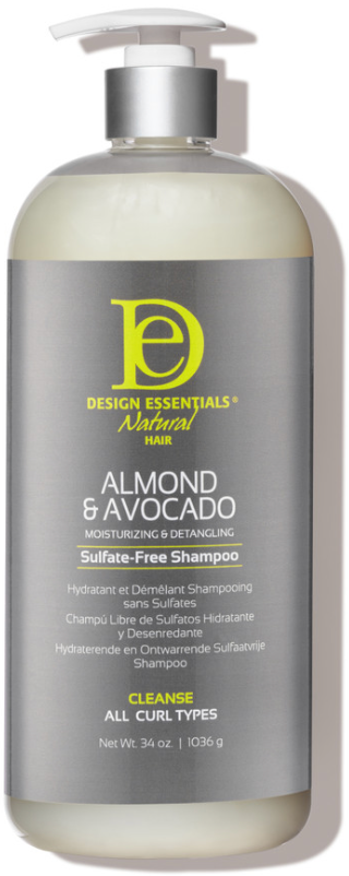 Design Essentials - Almond & Avocado Moisturizing & Detangling Shampoo 34.oz