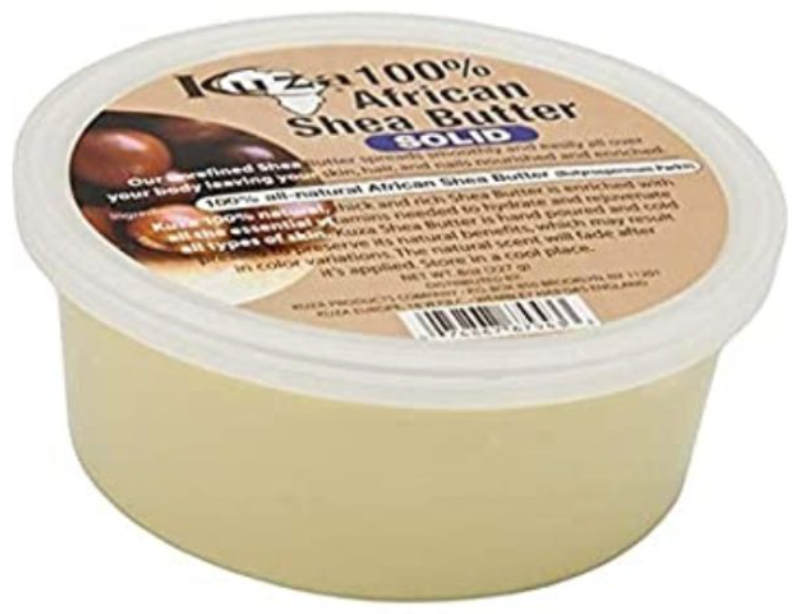 Kuza African Shea Butter Solid White (8oz/227g)