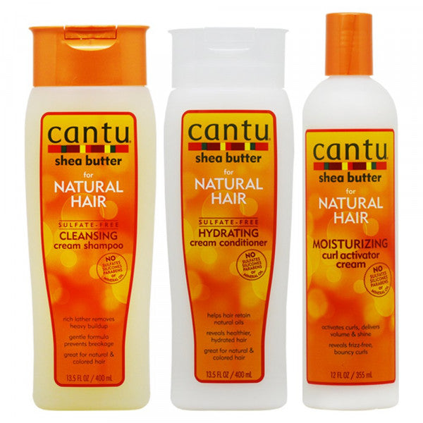 Cantu - Sulfate Free (Shampoo, Conditioner & Curl Activator Set (3pcs)