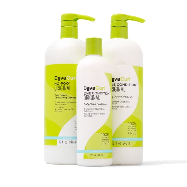 DevaCurl - For Curly Hair Limited Edition Cleanse & Condition Liter Set