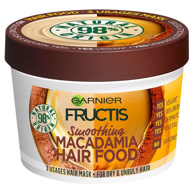Garnier Fructis Macadamia Hair Food 3-in-1 Mask Dry & Unruly Hair 390 ml