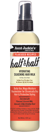 Aunt Jackie's - Flaxseed Half & Half - Hydrating Silkening Hair Milk 12oz