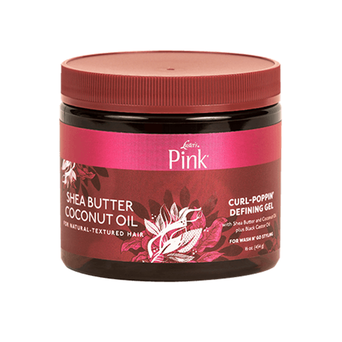 Pink - Shea Butter Coconut Oil Curl-Poppin Defining Gel 16oz