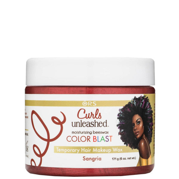 Curls Unleashed - Color Blast Temporary Hair Makeup Wax - Sangria 6oz