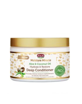 African Pride Moisture Miracle Aloe & Coconut Oil Deep Conditioner 340g
