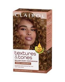 Clairol Textures & Tones Permanent Creme Hair Color 5G Caramel Brown